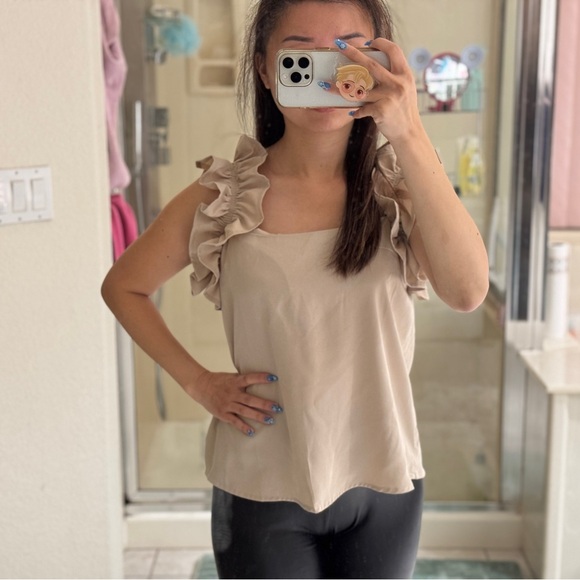 Ruffle Sleeve Top - Picture 2 of 3